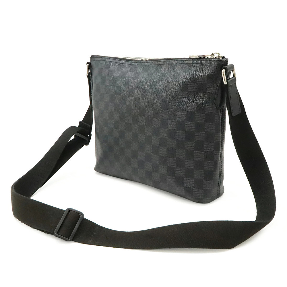 Louis Vuitton Black Mick Damier Graphite Messenger Crossbody Black